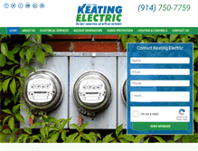 Tablet Screenshot of keatingelectric.com